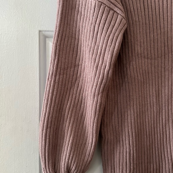 ANRABESS Women Oversized Mauve Turtleneck Sweater Dress. Size medium. - Picture 8 of 11